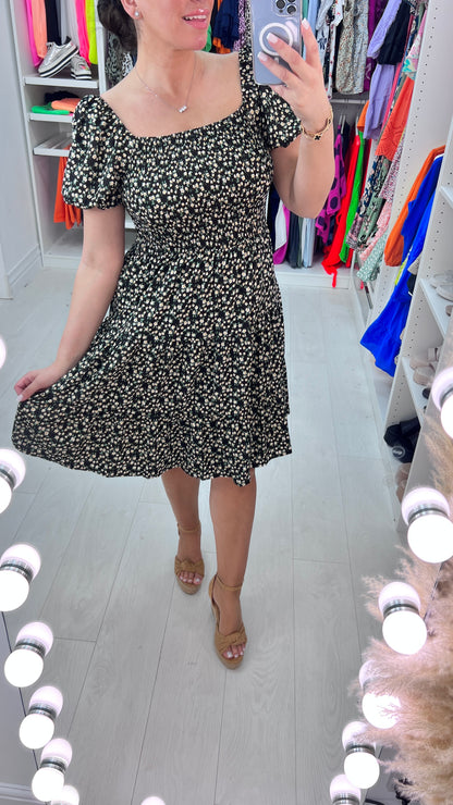 Garland Daisy Print Babydoll Dress