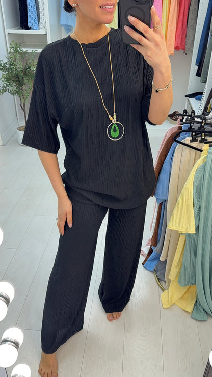 Amari Textured Necklace Co-ord Set