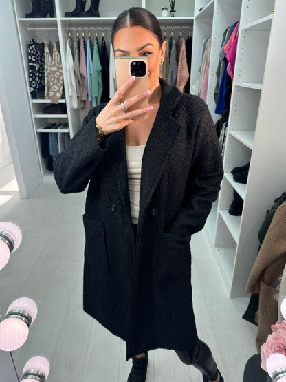Zeldina Boucle Longline Coat