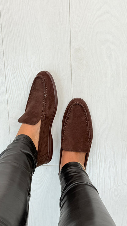 Suzie Faux Suede Loafers