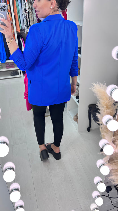 Chiquita Ruched 3/4 Sleeve Blazer