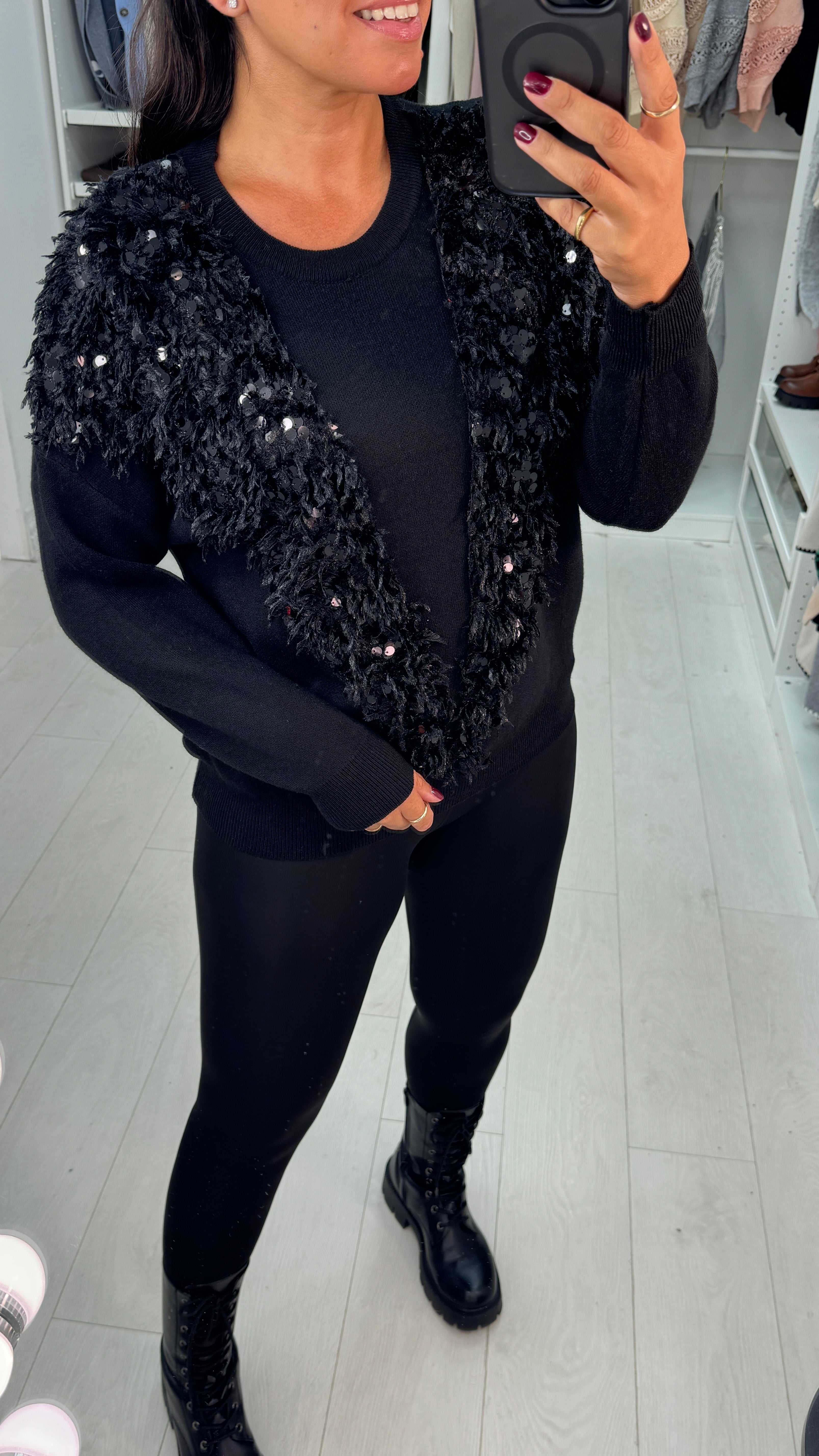 Gabriela Detailed Panel Knit jumper