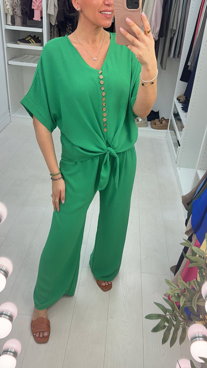 Akari Button Tie Front Co-Ord Set