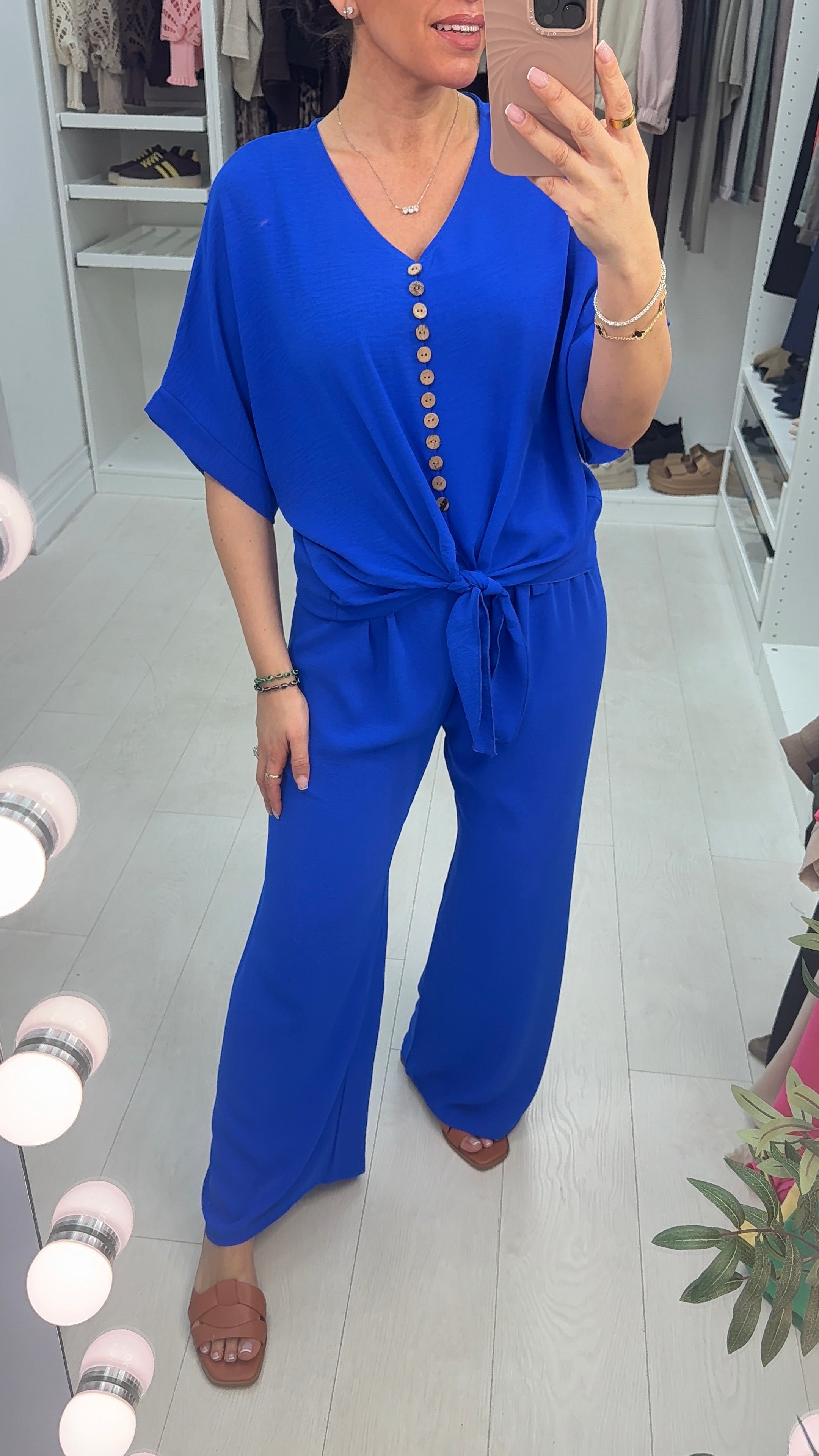 Akari Button Tie Front Co-Ord Set