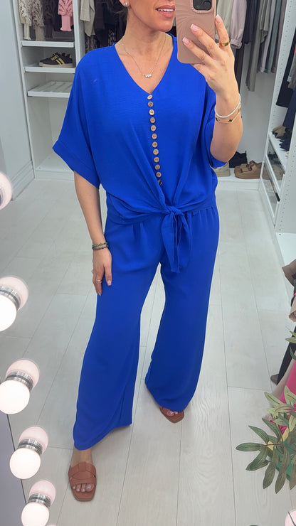 Akari Button Tie Front Co-Ord Set