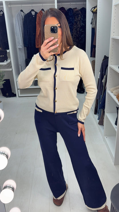 Zoella Colour Block Hem Cardigan Co-Ord Set