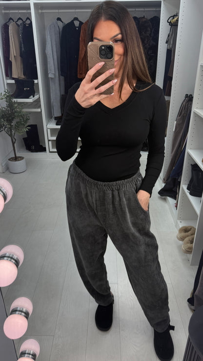 Jill Plain Corduroy Straight Leg Trousers