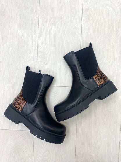 Tulissa Leopard Print Ankle Boots