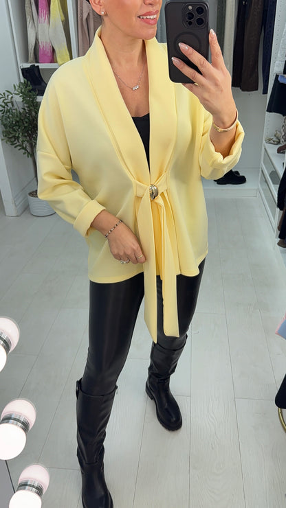 Vera Plain Buckle Detail Blazer