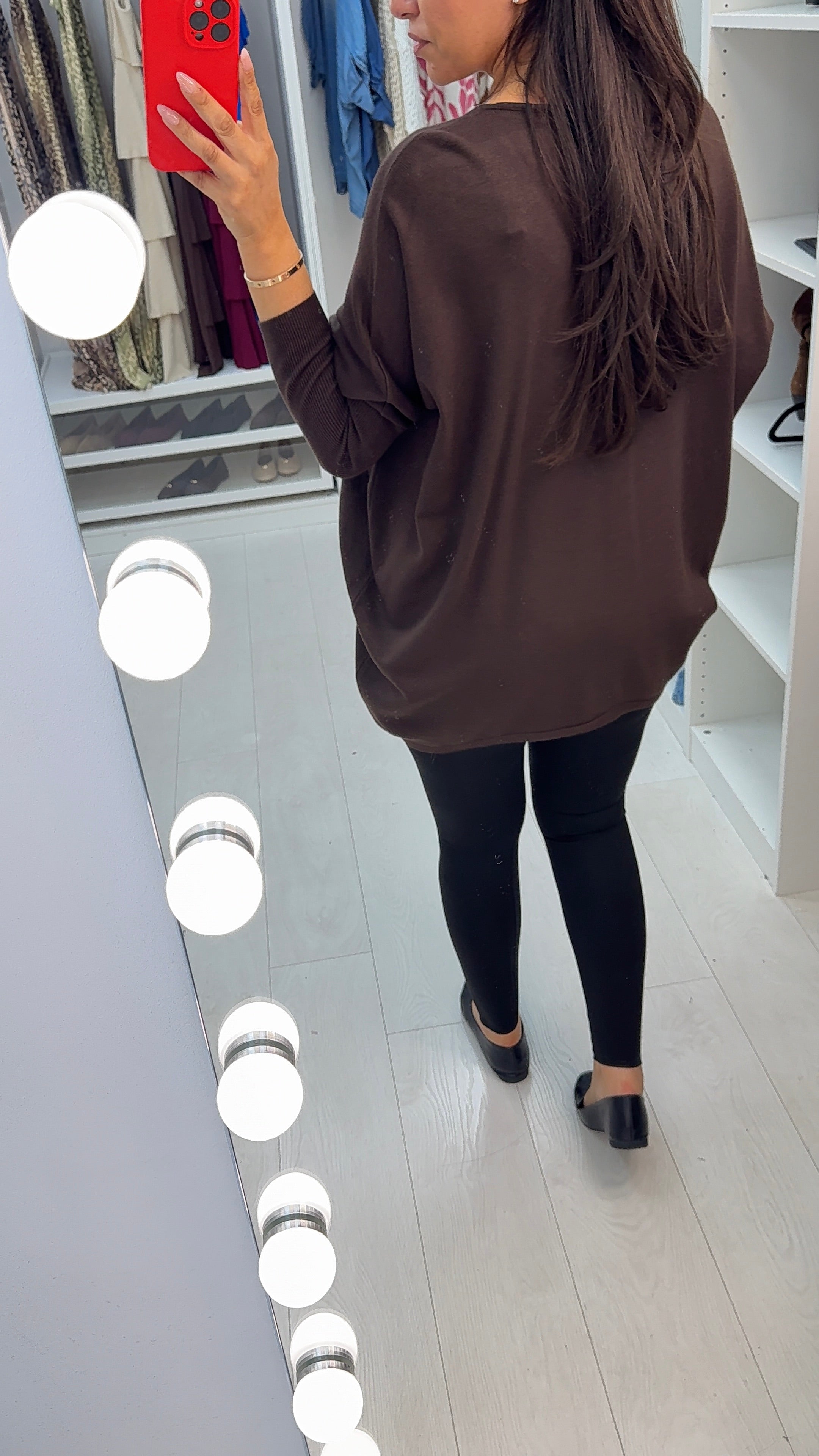 Avalena Embellished Heart Batwing Loose Fit Jumper