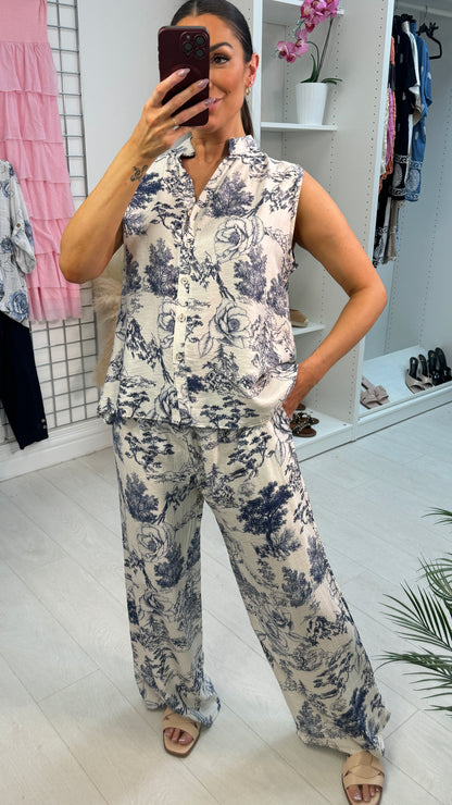 Rossie Tree Print Loose Fit Co-Ord Set