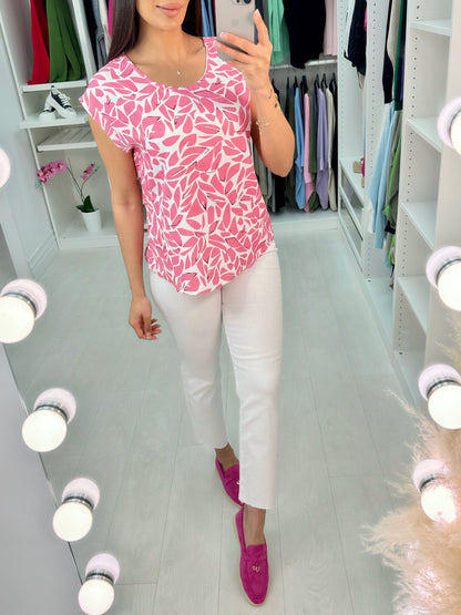 Mirella Geometric Print Top