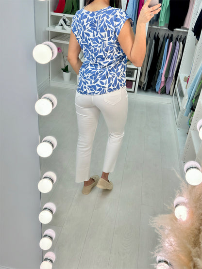 Mirella Geometric Print Top