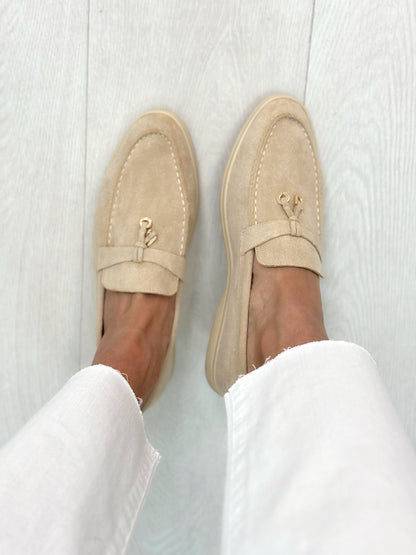 Rue Faux Suede Pendant Loafers