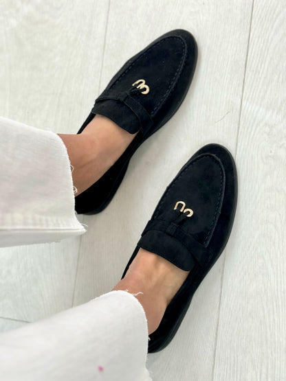 Rue Faux Suede Pendant Loafers
