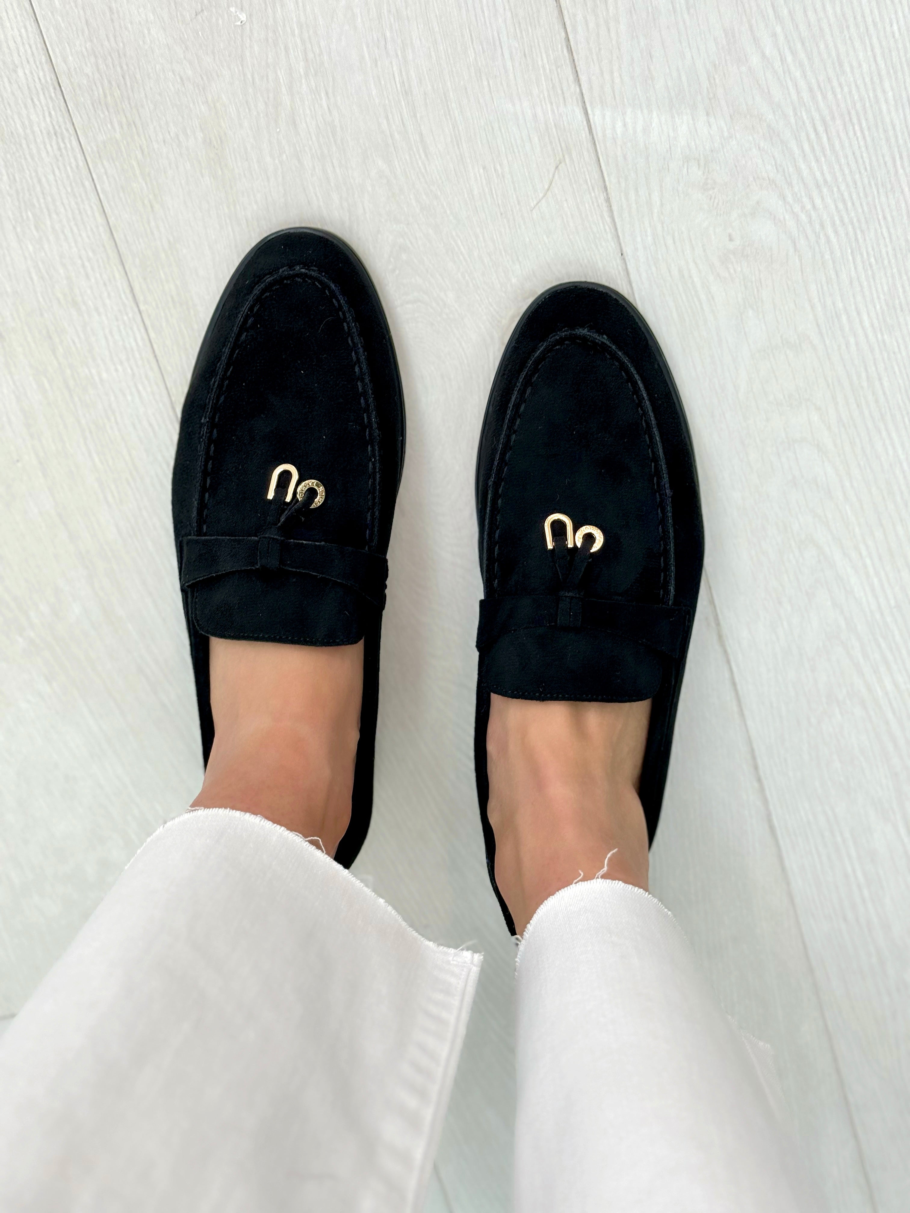 Rue Faux Suede Pendant Loafers