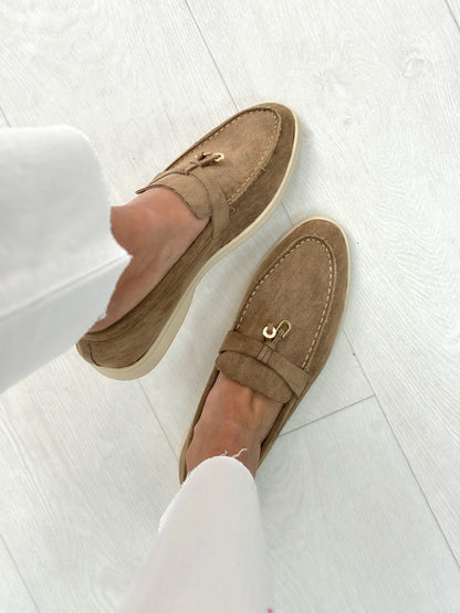 Rue Faux Suede Pendant Loafers