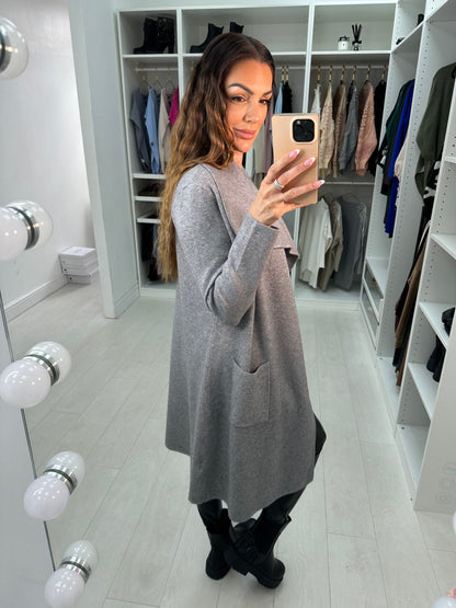 Rosey Plain Waterfall Knit Jacket