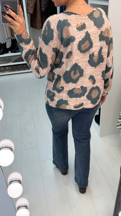 Edwina Animal Print Jumper