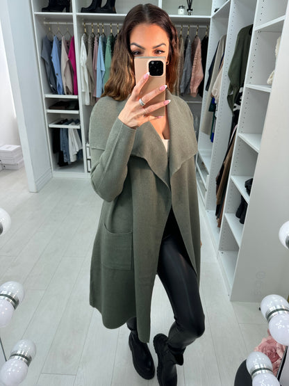 Rosey Plain Waterfall Knit Jacket