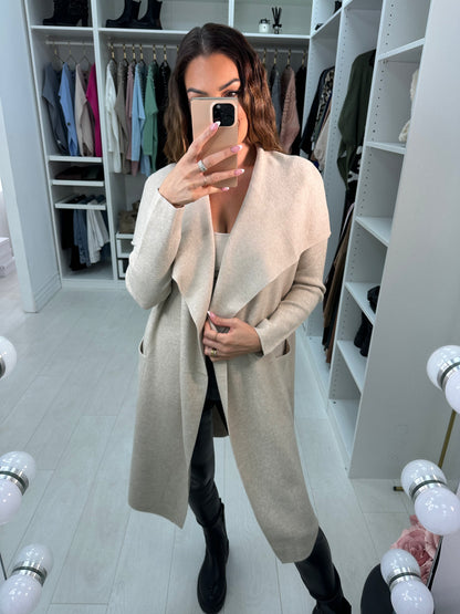 Rosey Plain Waterfall Knit Jacket