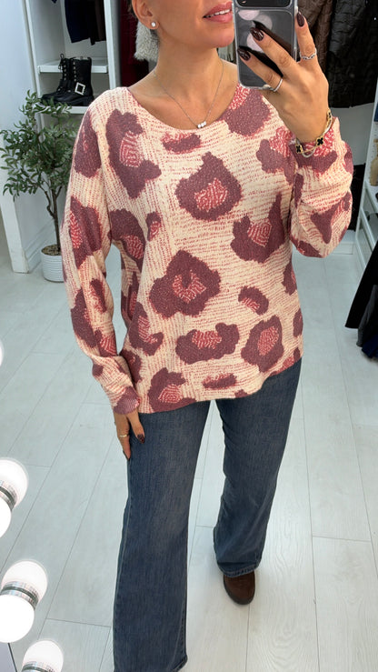 Edwina Animal Print Jumper