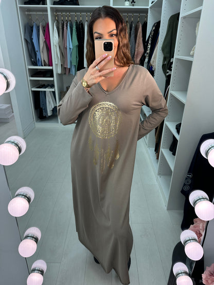 Theresa Long Sleeve Dreamcatcher Dress