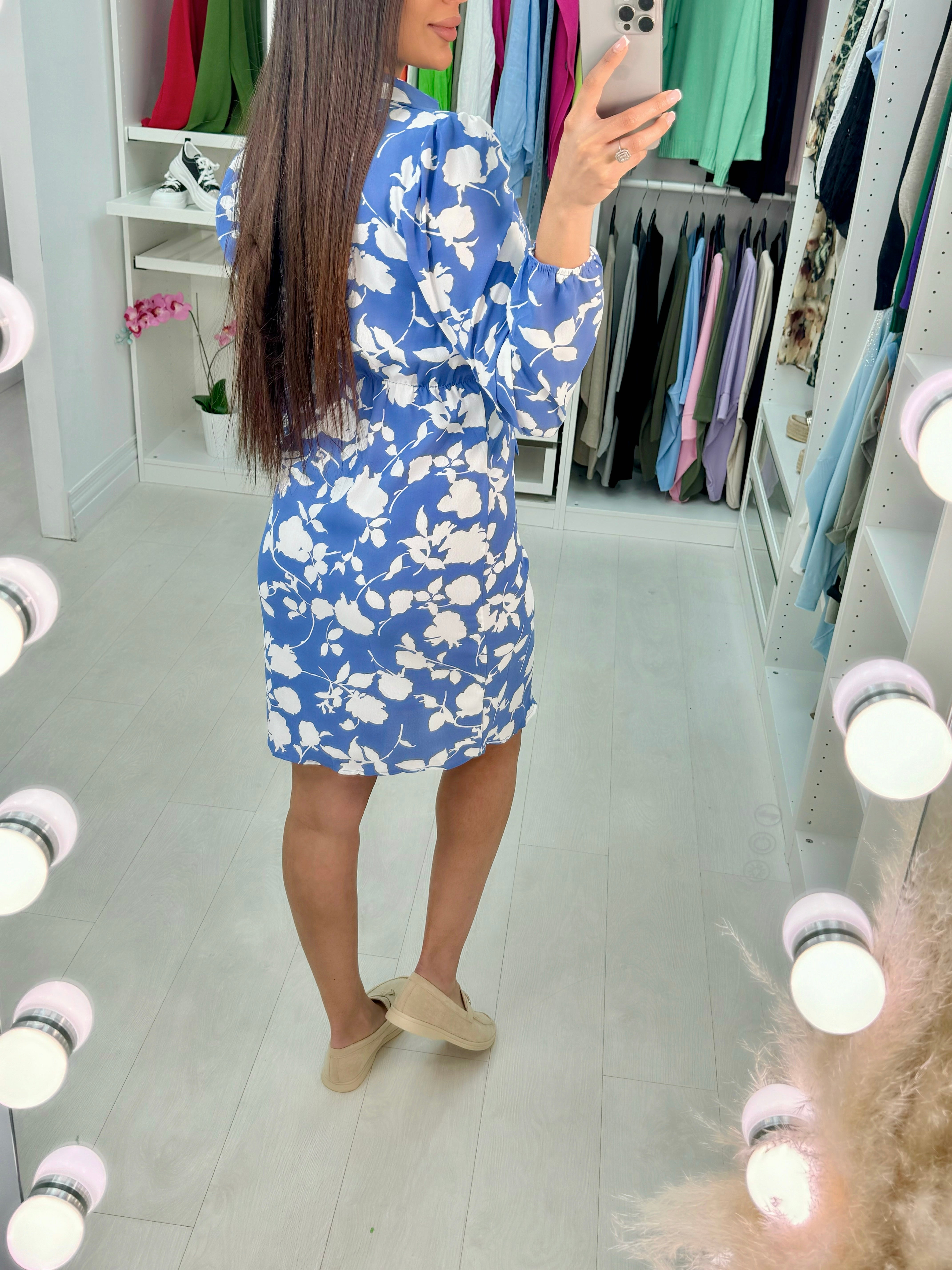 Tanya Floral Print Shirt Dress