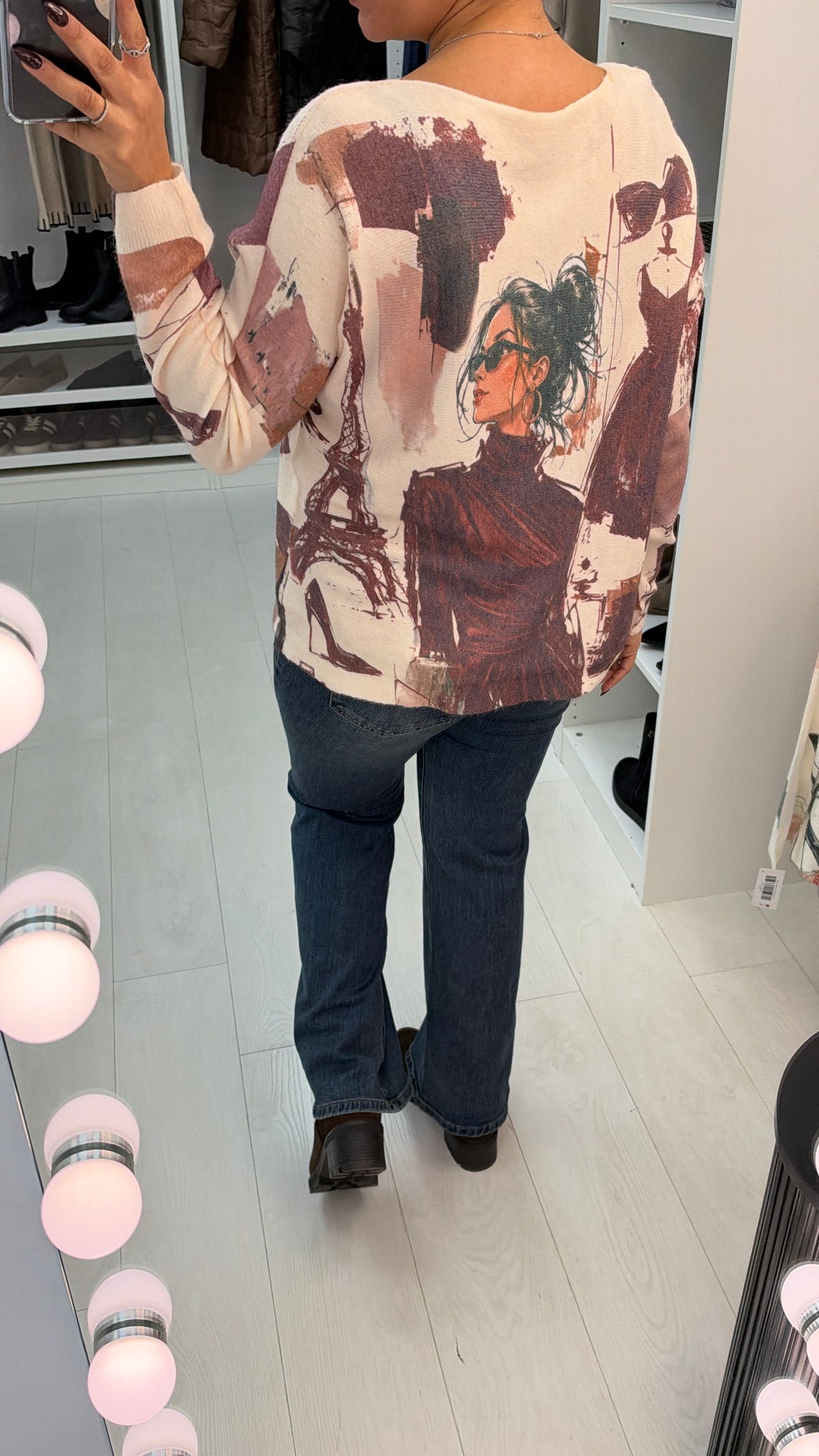 Donatella Paris Print Jumper