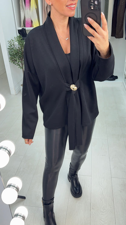 Vera Plain Buckle Detail Blazer