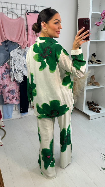 Sofia Watercolour Floral Print Co-Ord Set