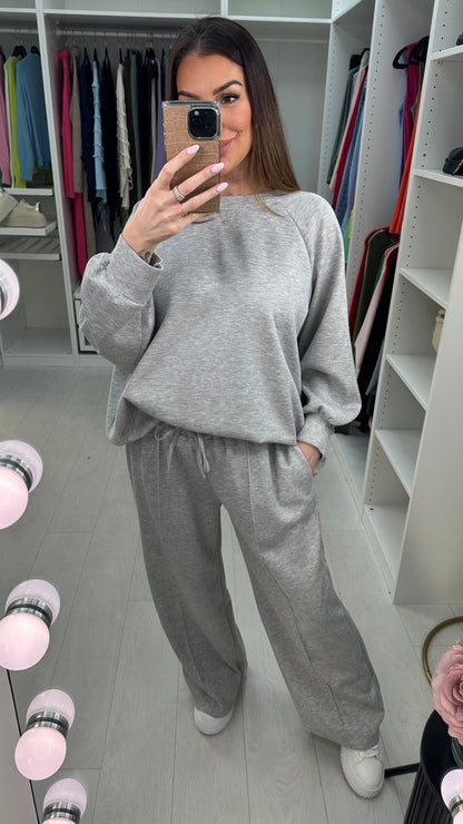 Alicia Plain Ribbon Detailed Co-Ord Set