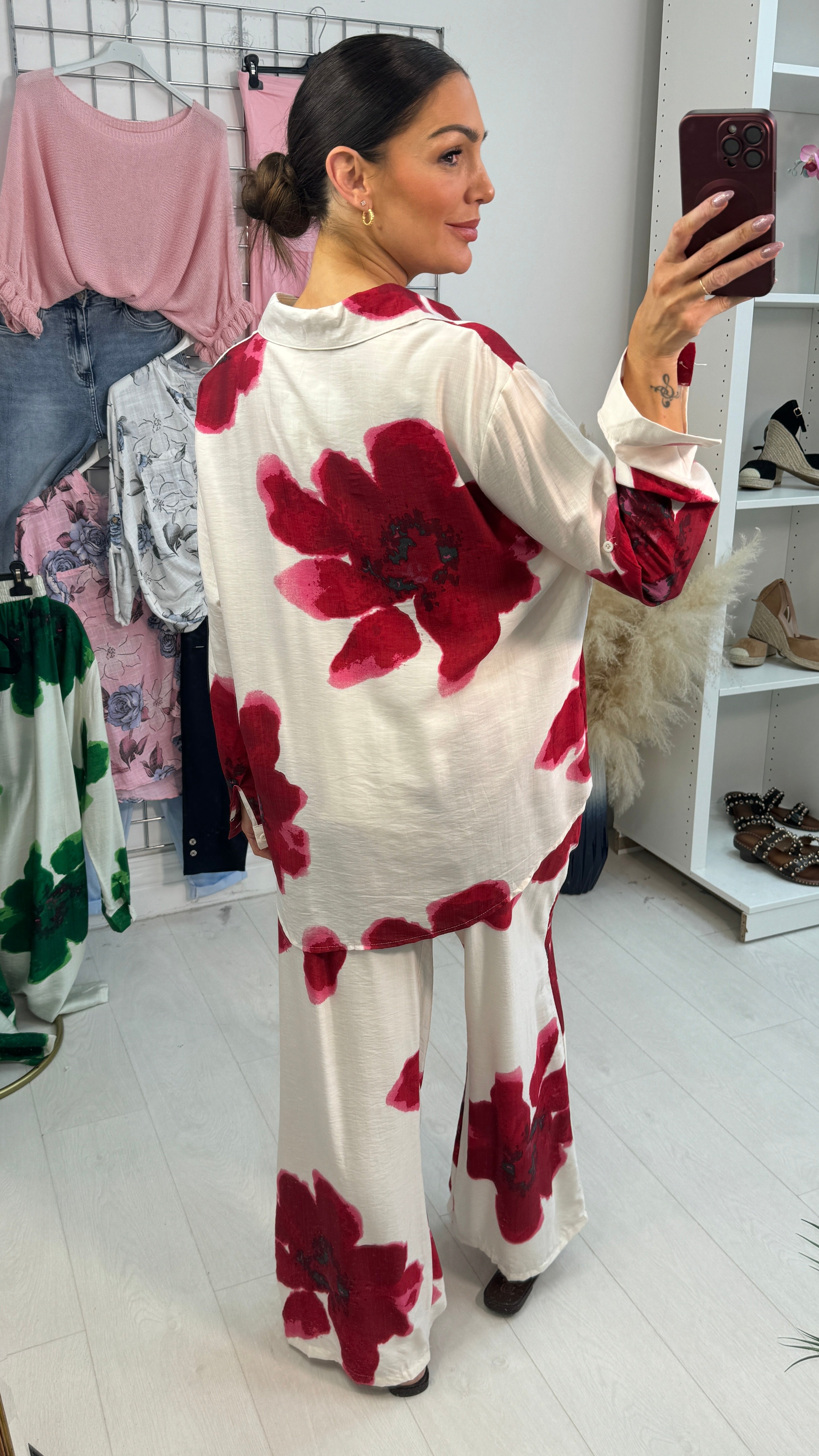 Sofia Watercolour Floral Print Co-Ord Set