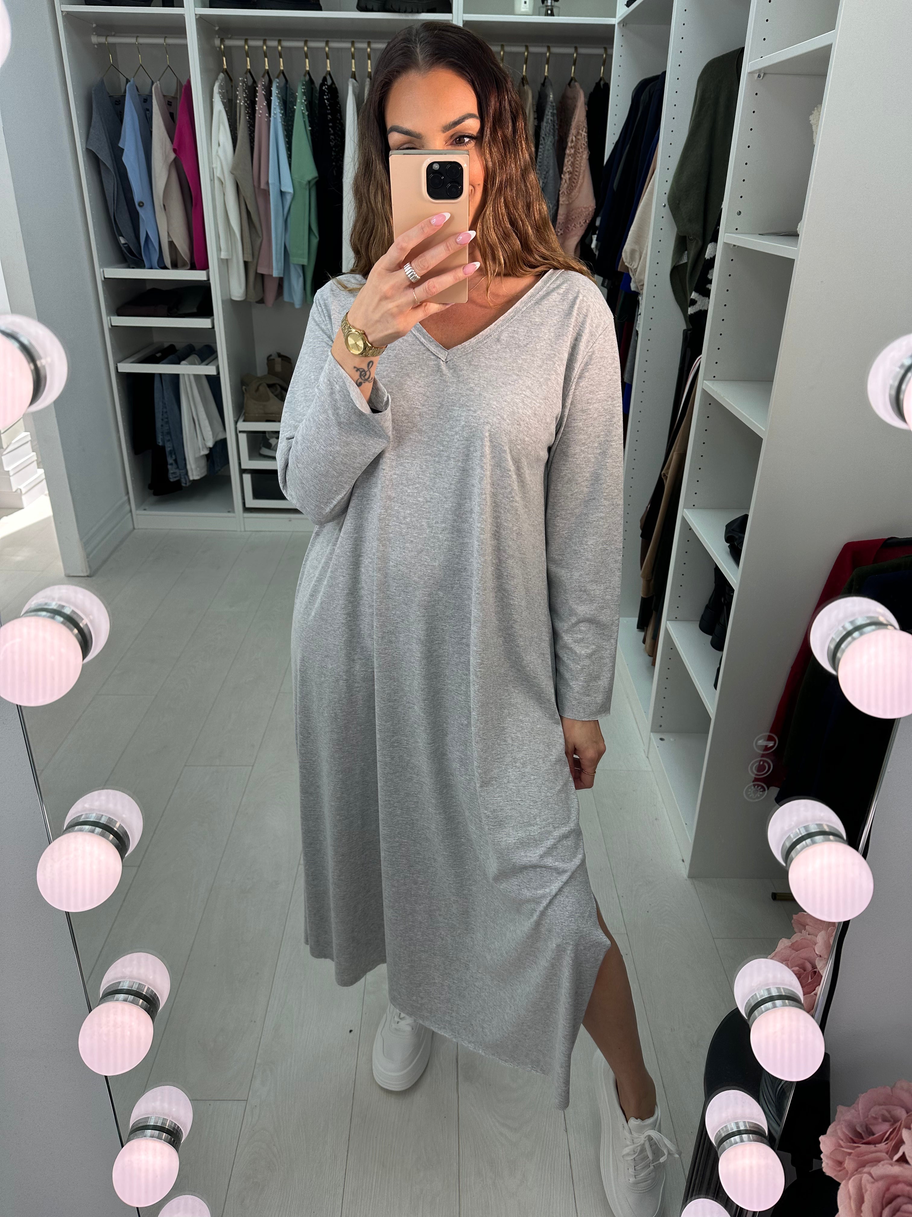 Janine Plain long Sleeve Dress