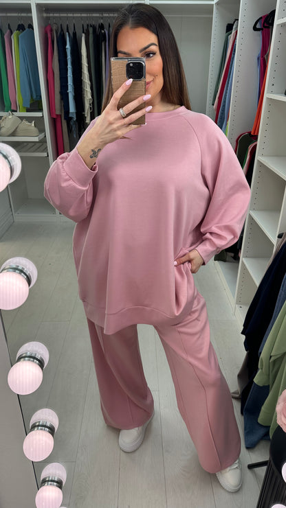 Alicia Plain Ribbon Detailed Co-Ord Set