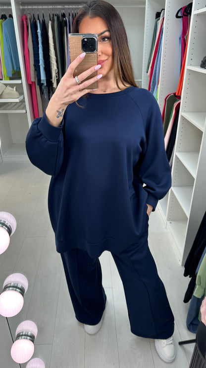 Alicia Plain Ribbon Detailed Co-Ord Set