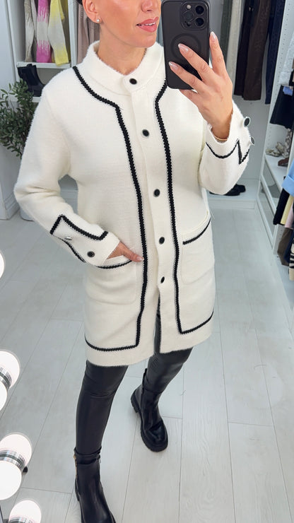 Federica Super Soft Detailed Hem Cardi Jacket