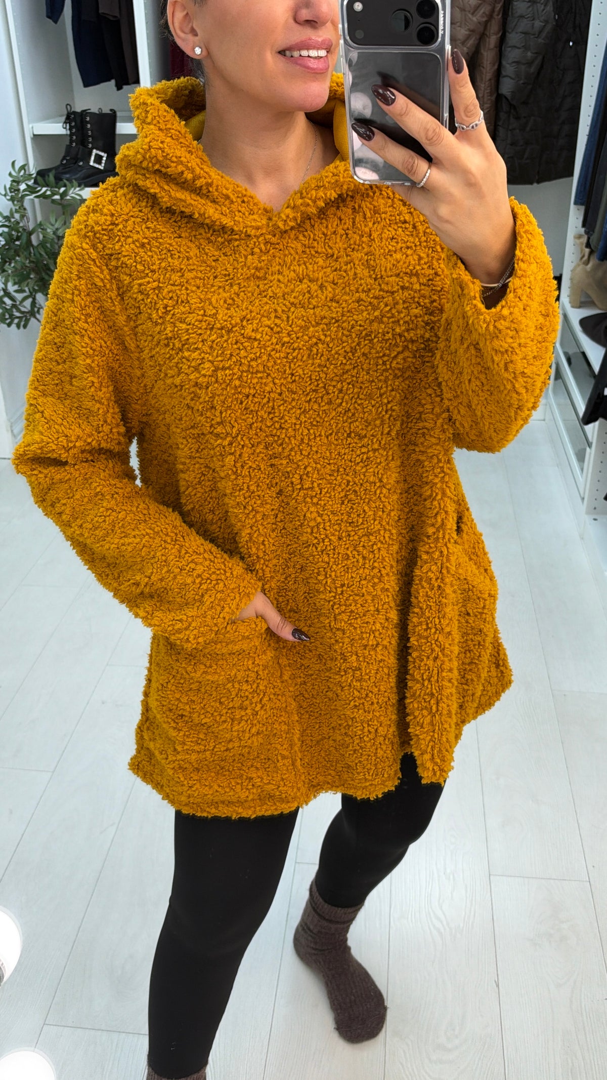 Keeney Oversized Teddy Hoodie Jumper