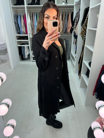 Blaire Faux Suede Longline Jacket