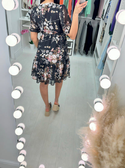 Cataleya Flower Print Smock Dress