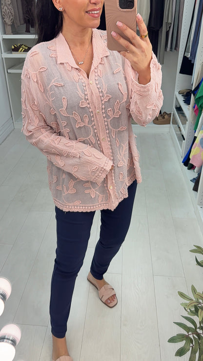 Ronnie Embroidered Loose Fit Shirt