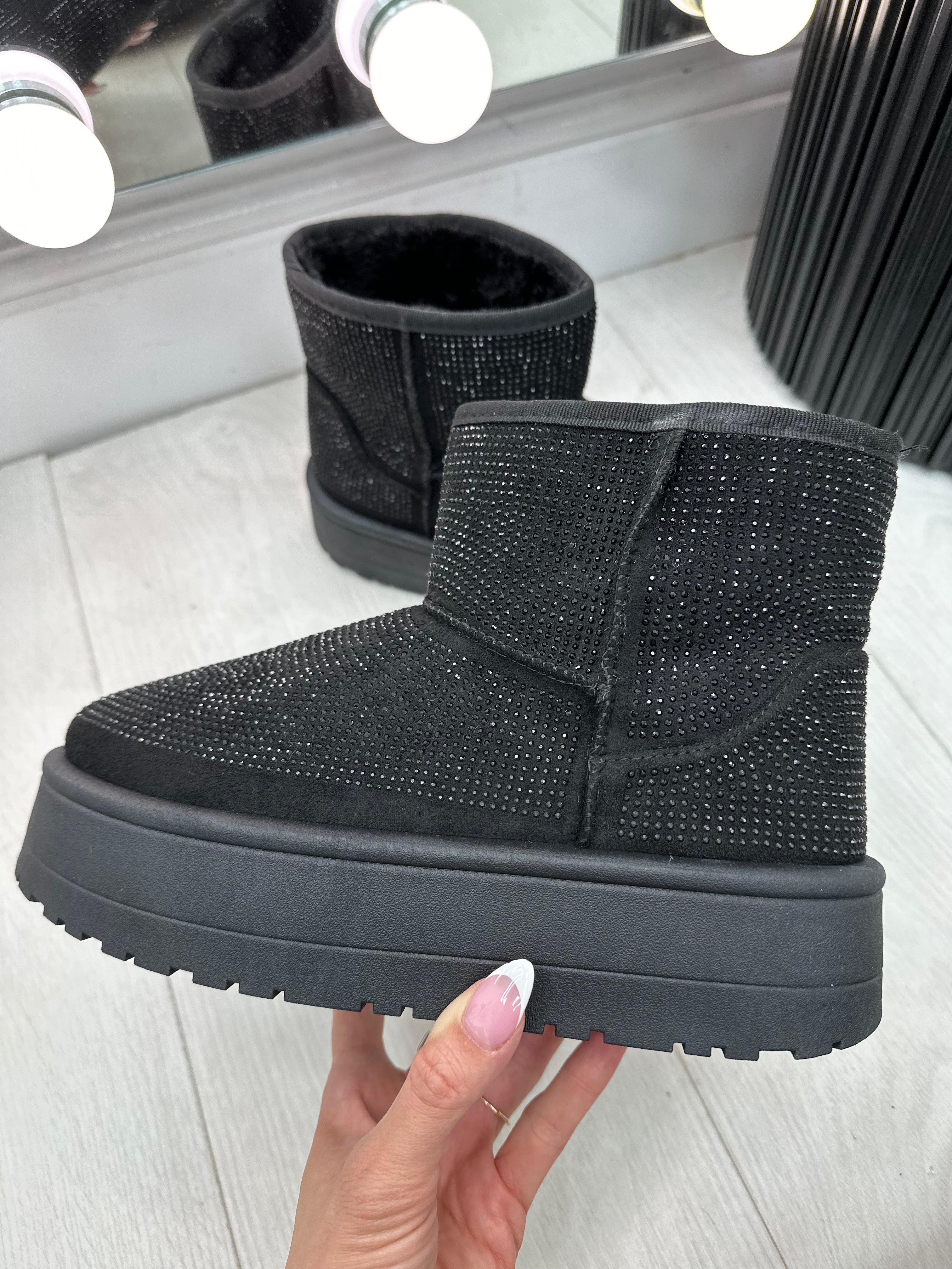 Francesca Diamante Platform Ankle Boots