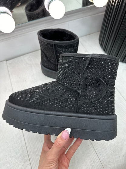 Francesca Diamante Platform Ankle Boots