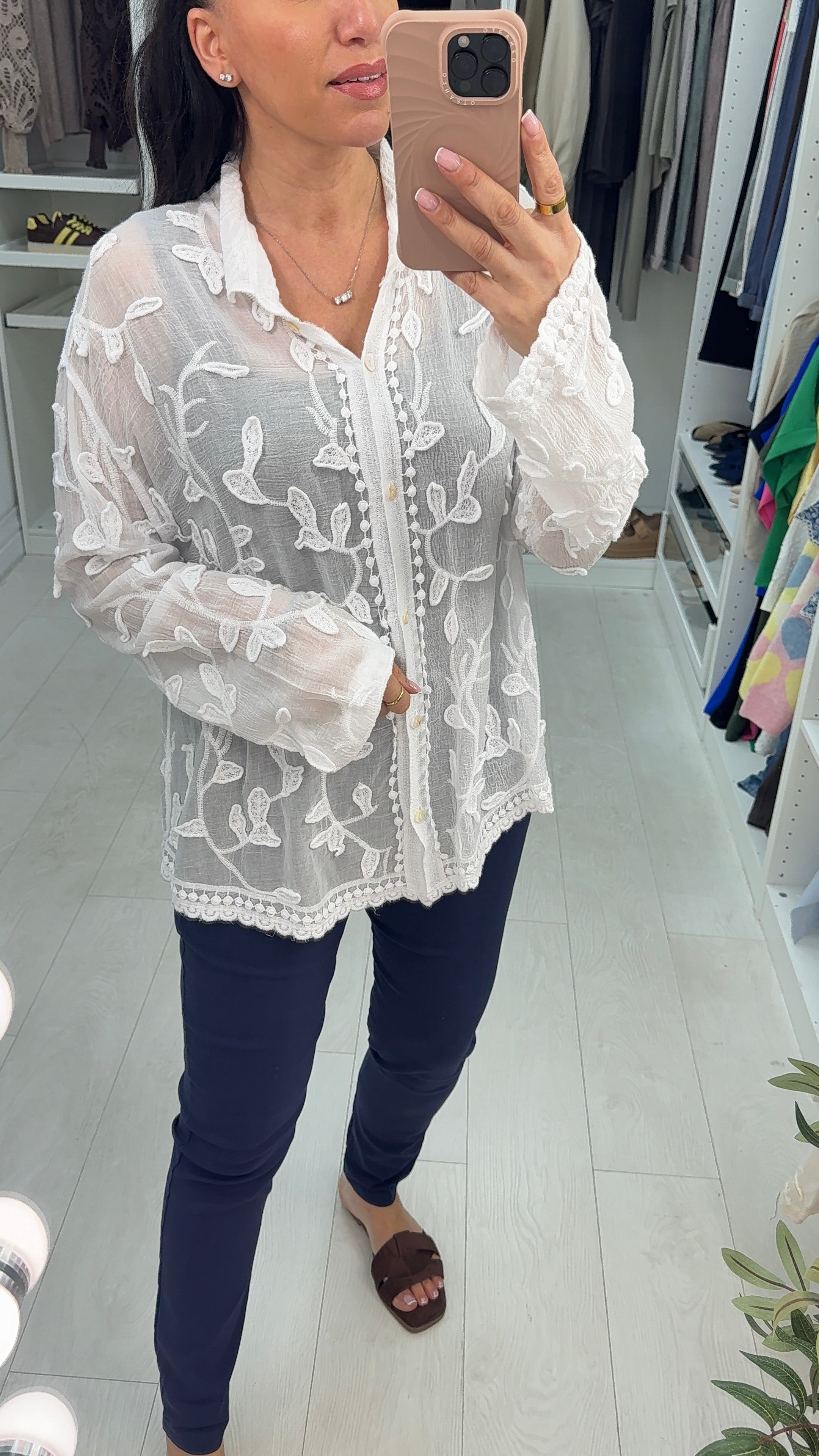 Ronnie Embroidered Loose Fit Shirt