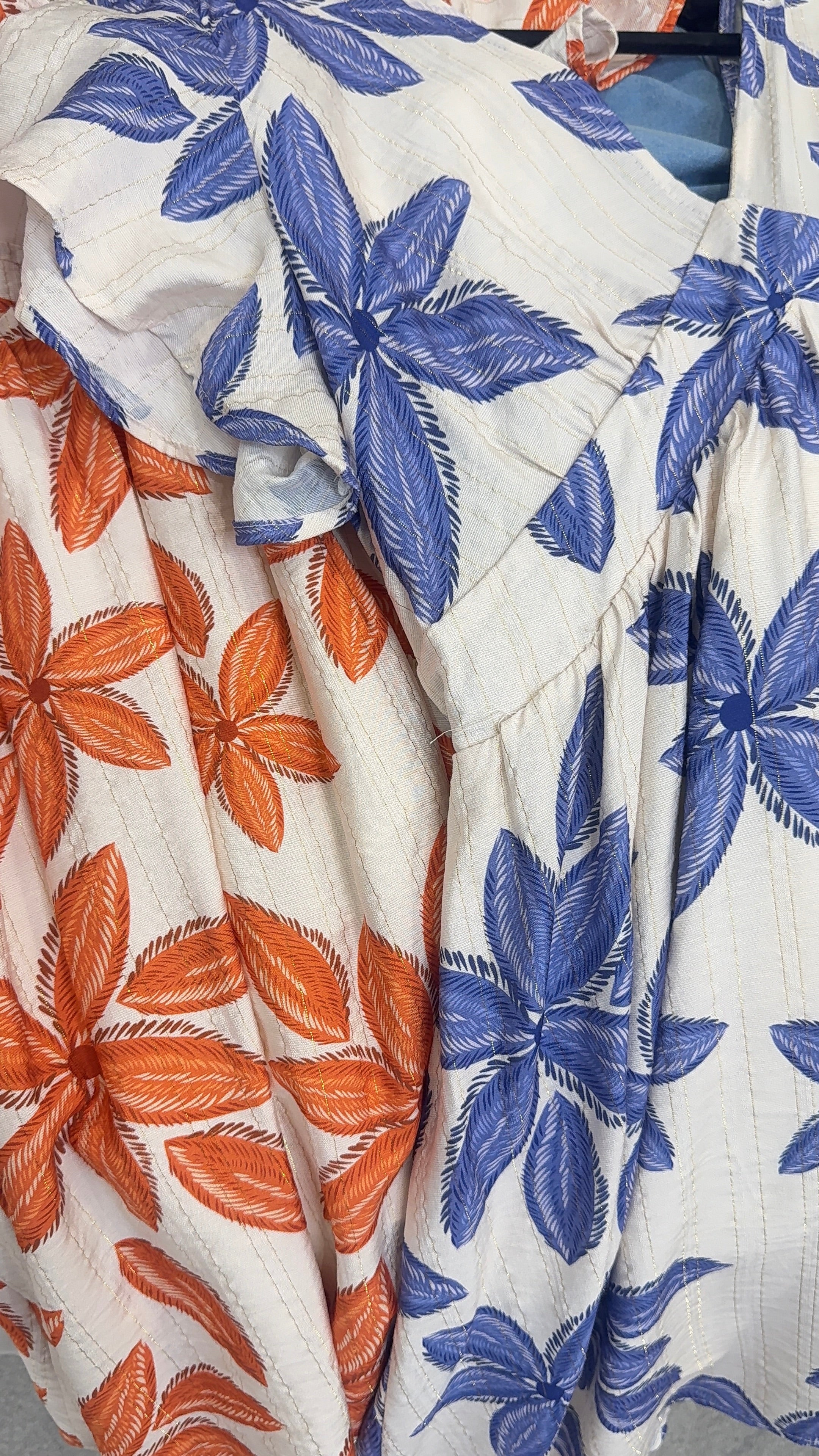Anais Floral Print V Neck Floaty Dress