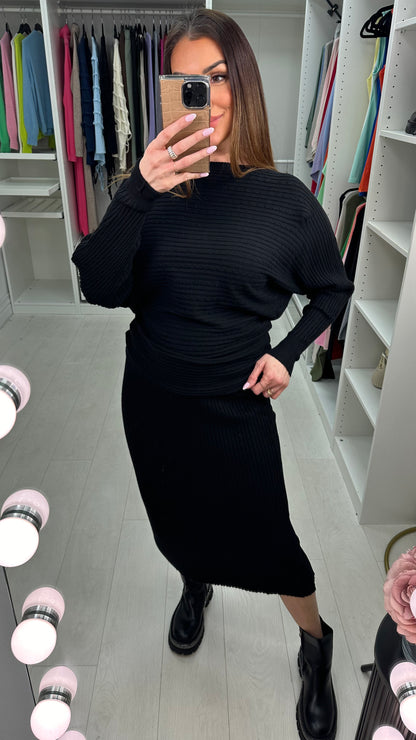 Freyanne Cable Detail Knitted Skirt Co-Ord Set