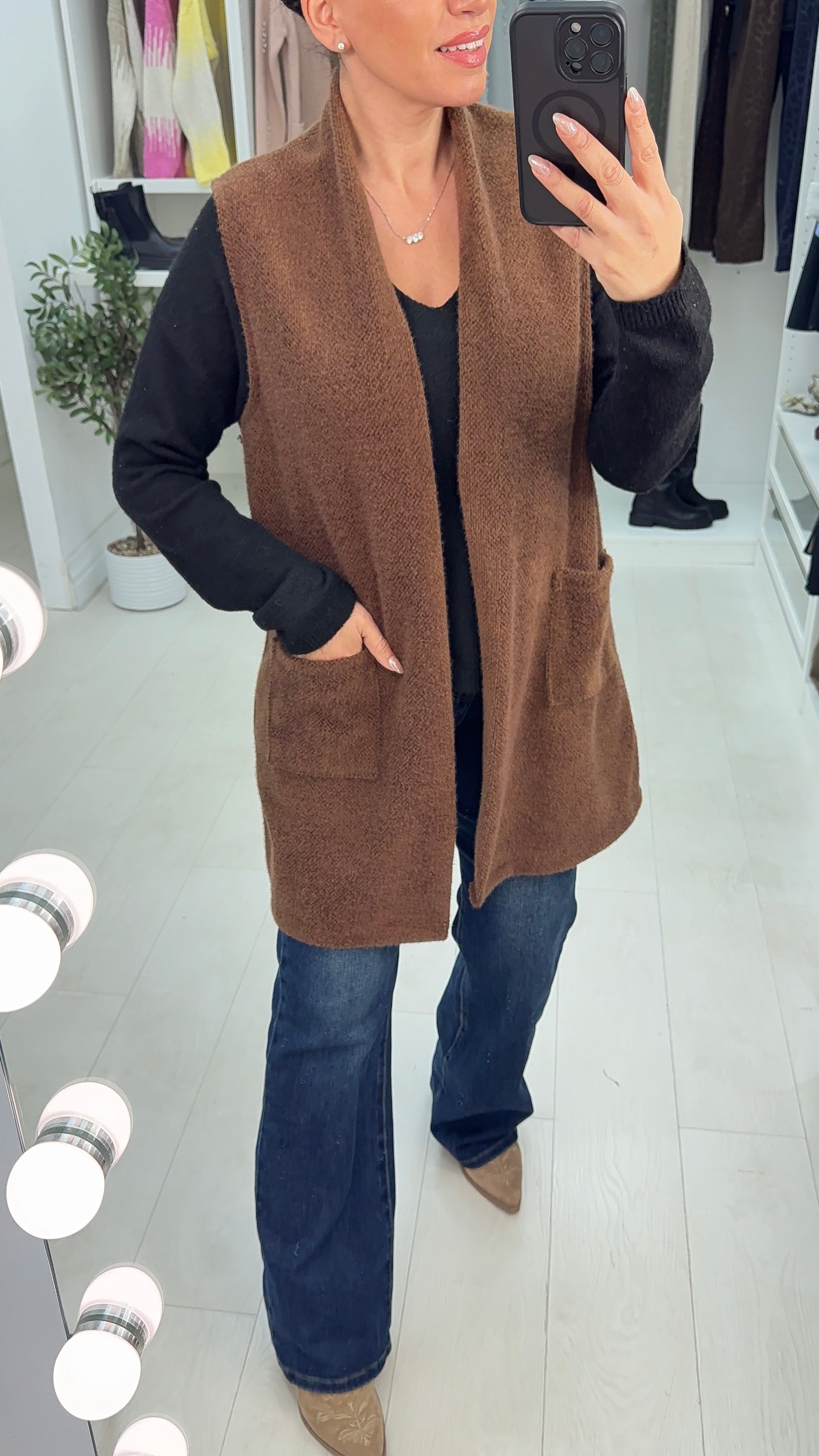 Emma Open Front Super Soft Gilet