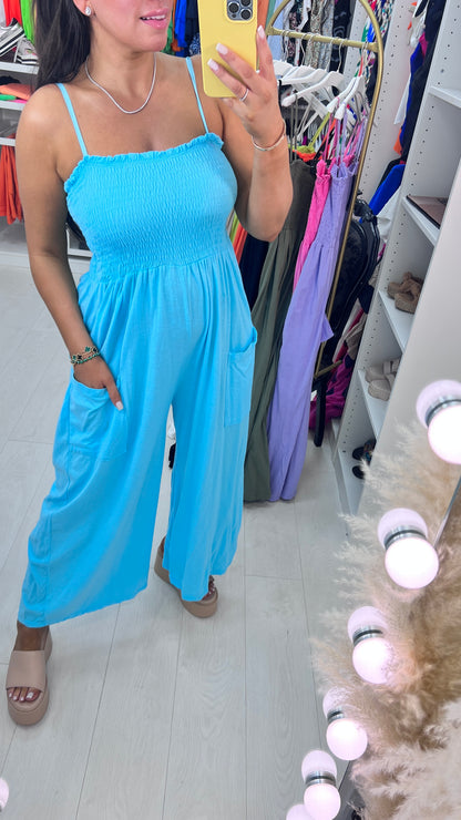 Grenada Elasticated Bust Pocket Jumpsuit