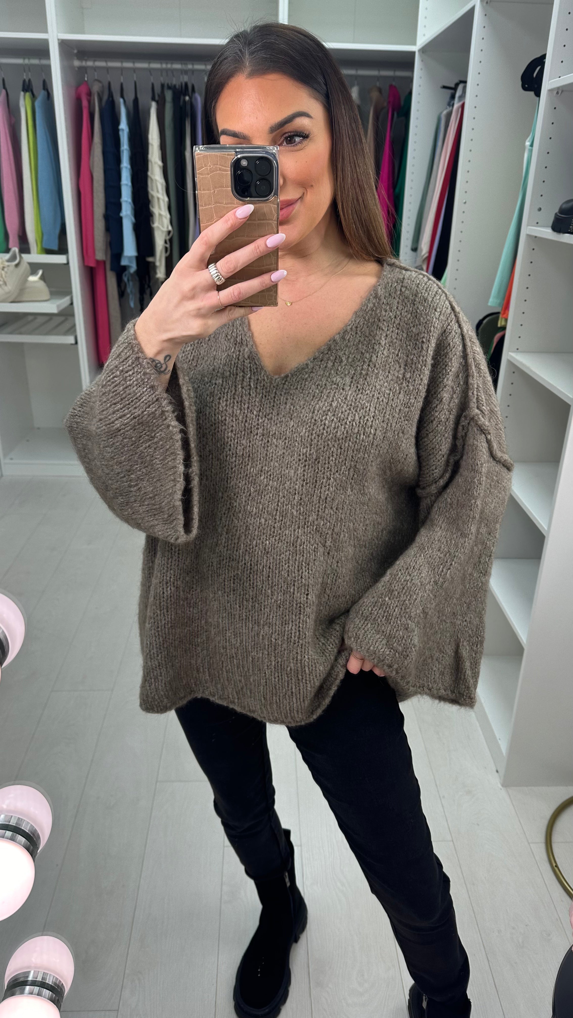 Bellmira Plain Super Soft Oversized Jumper