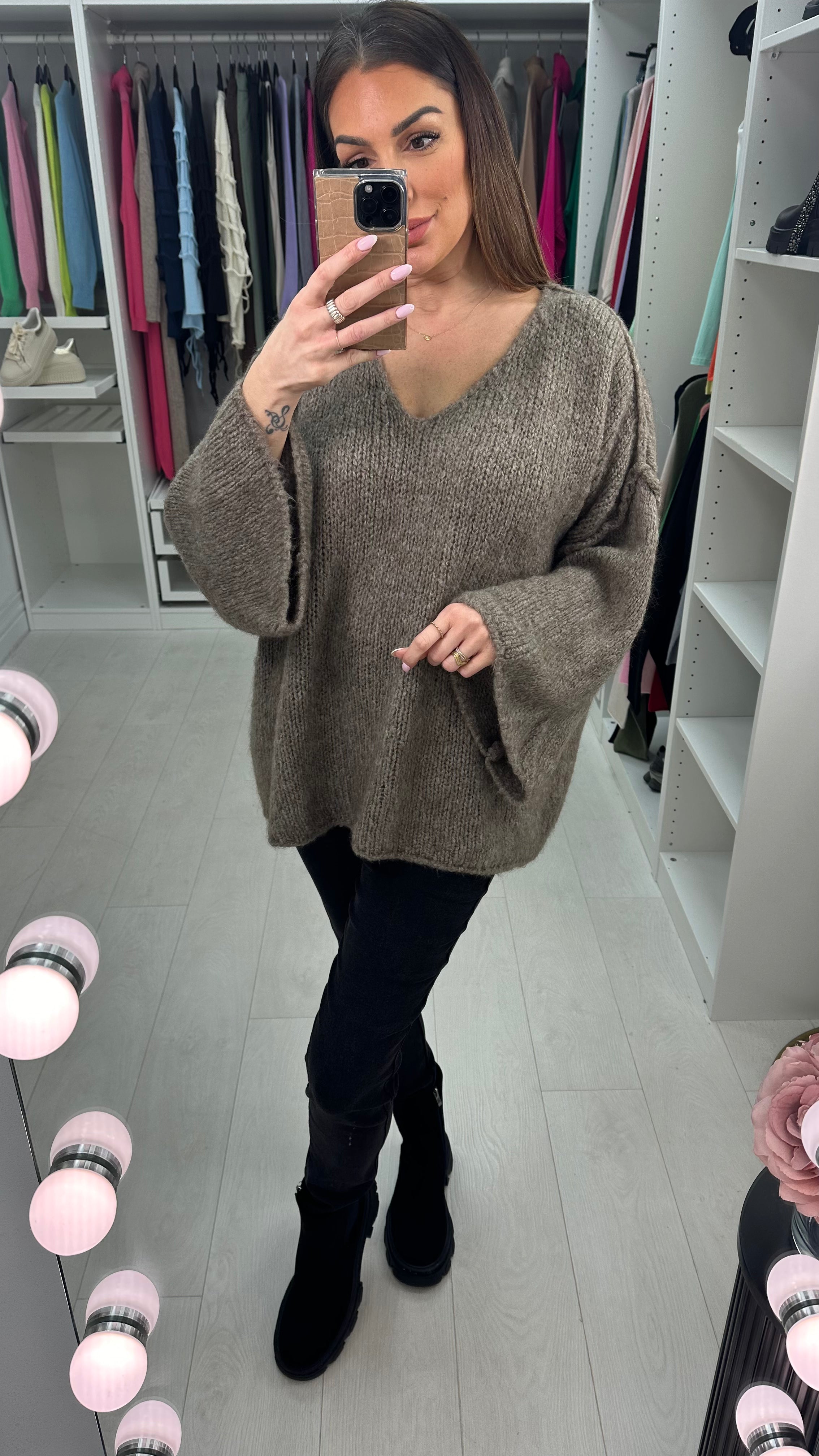 Bellmira Plain Super Soft Oversized Jumper